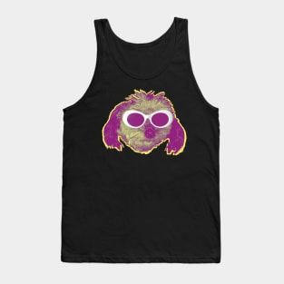 Grunge Poodle Purple Tank Top